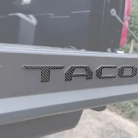 2024  Toyota Tacoma Bed Rail Tailgate Letter Overlays