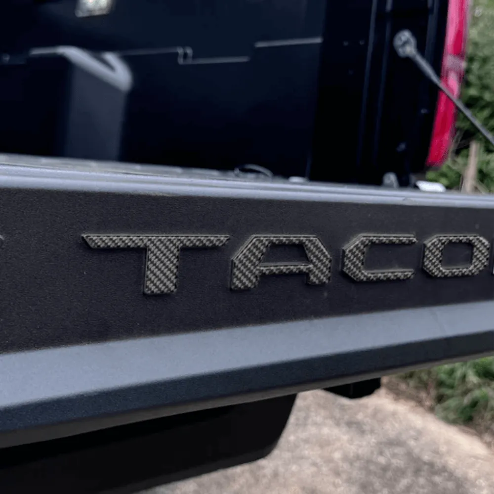 2024  Toyota Tacoma Bed Rail Tailgate Letter Overlays