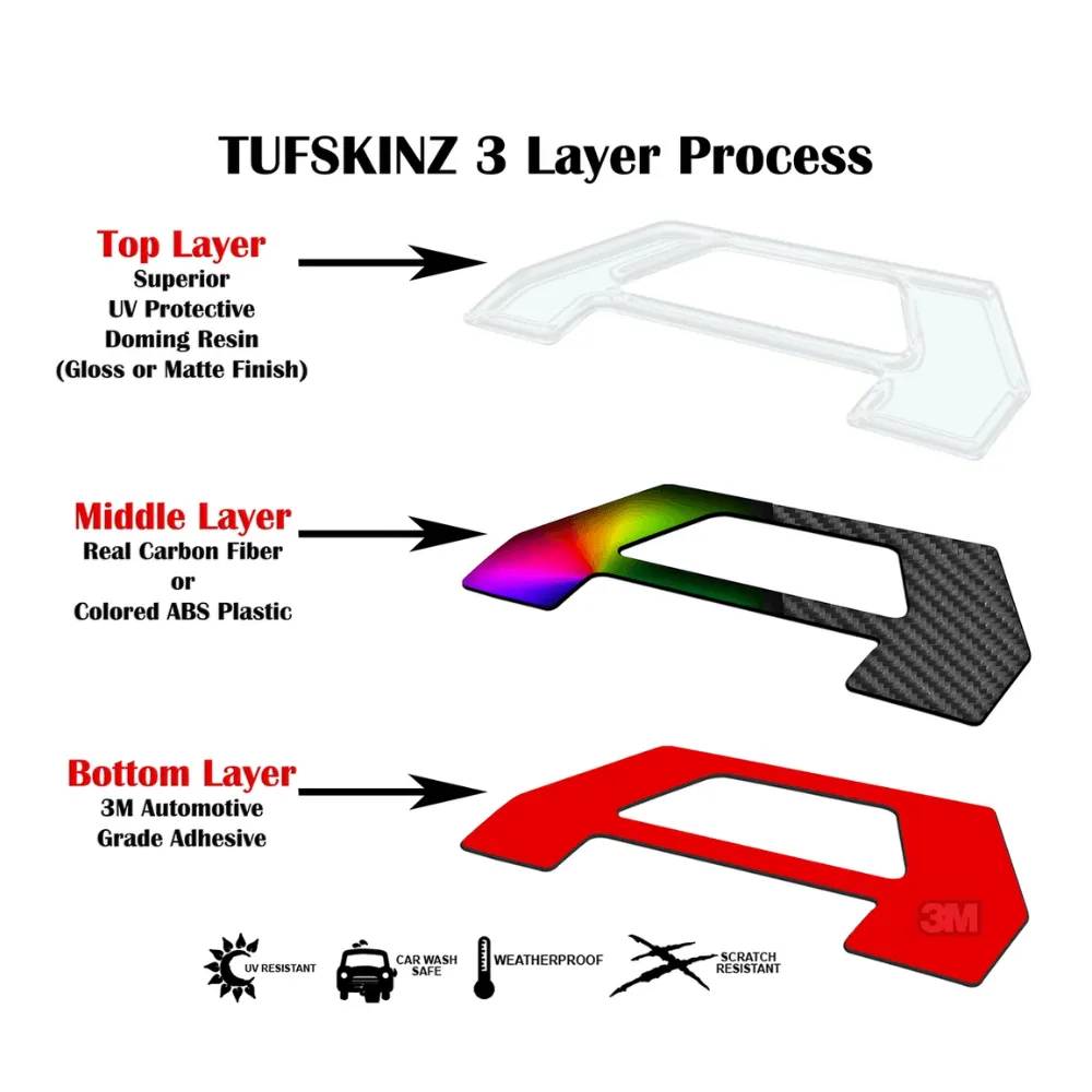 2024  Toyota Tacoma Bed Rail Tailgate Letter Overlays