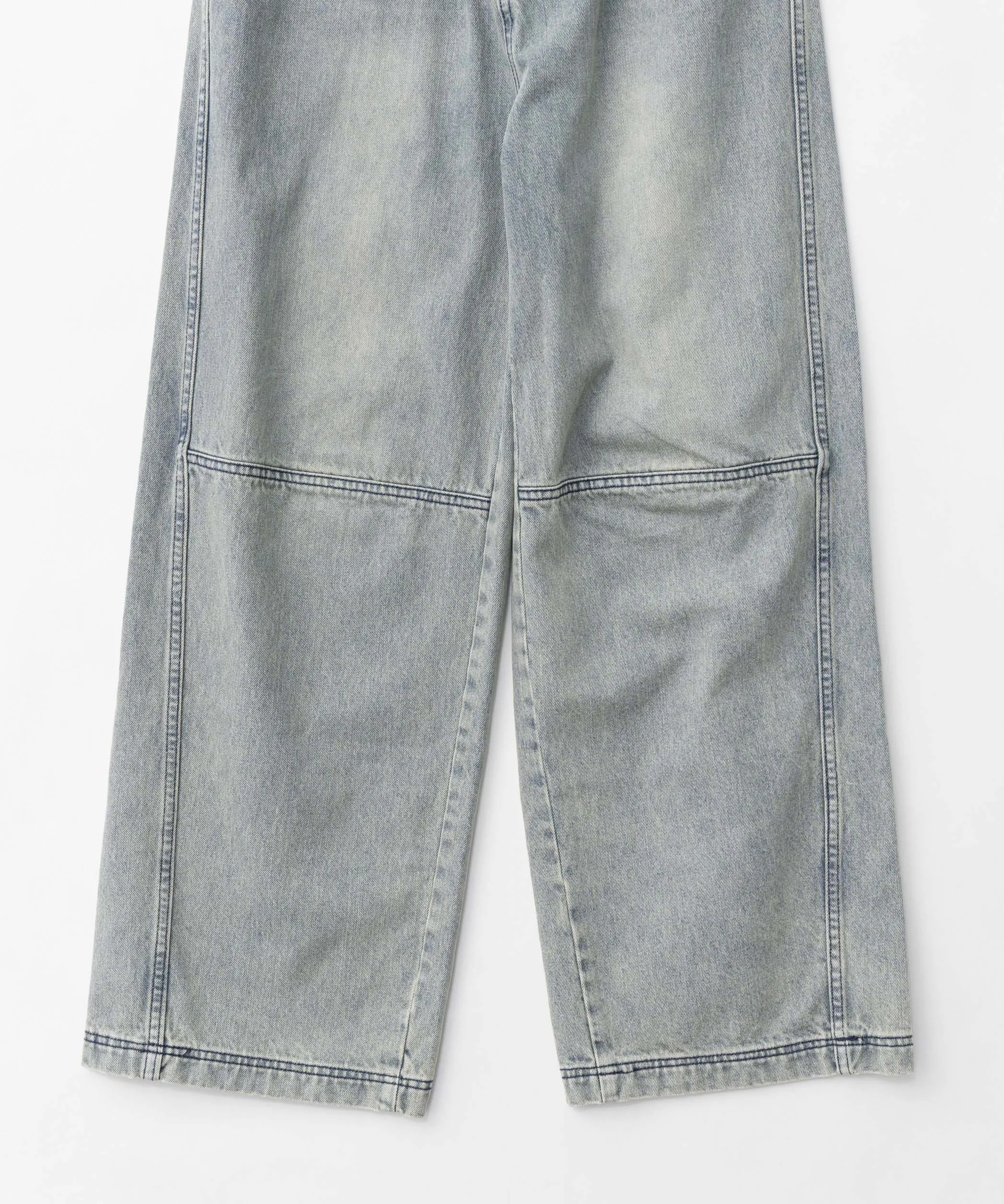 【24WINTER PRE-ORDER】Tulle Layer Denim Pants