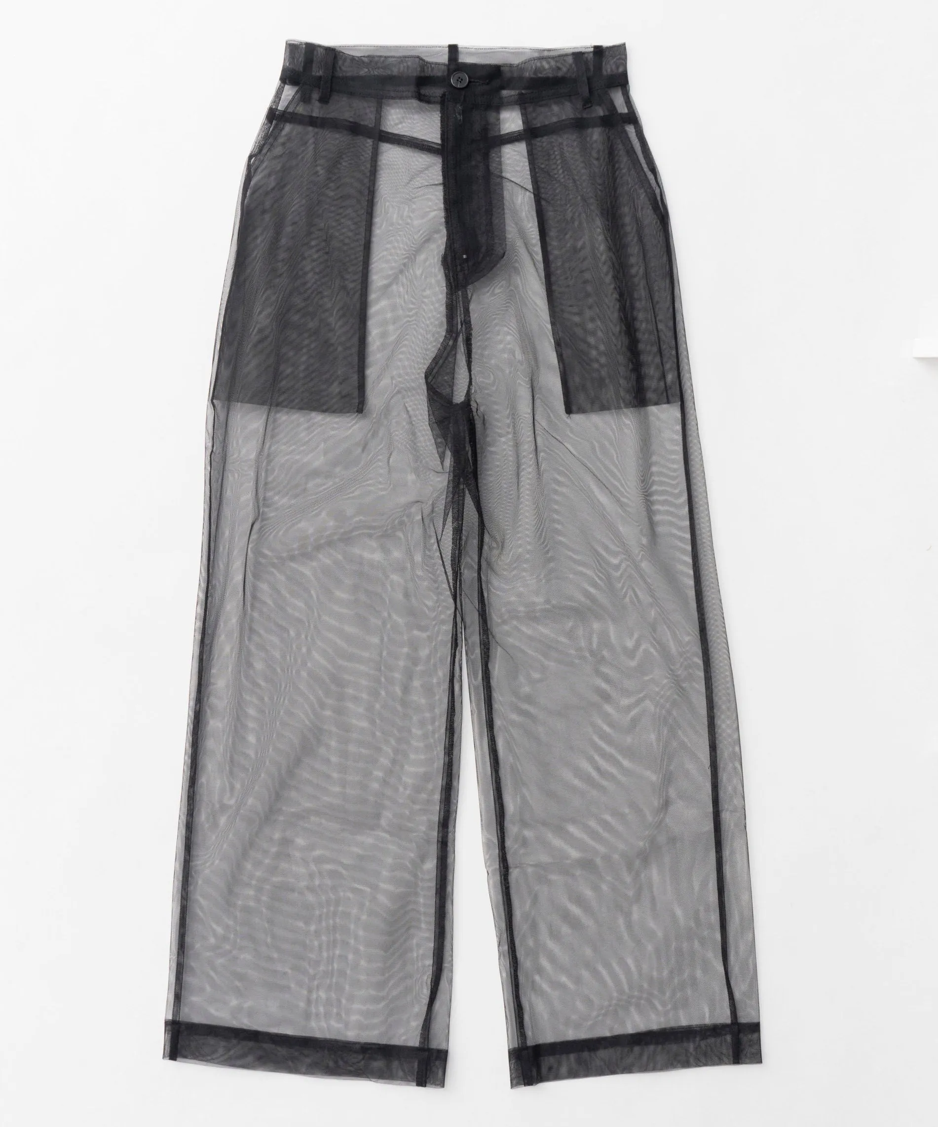 【24WINTER PRE-ORDER】Tulle Layer Denim Pants