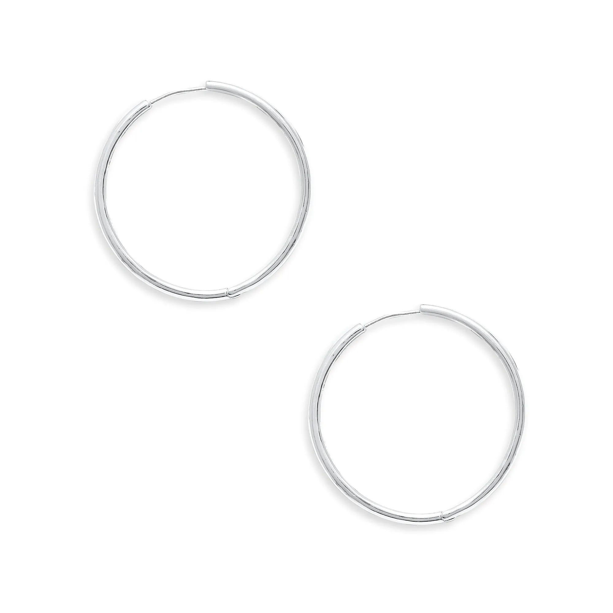 925 Pure Sterling St Silver Plated Hoops  For Women By Accessorize London