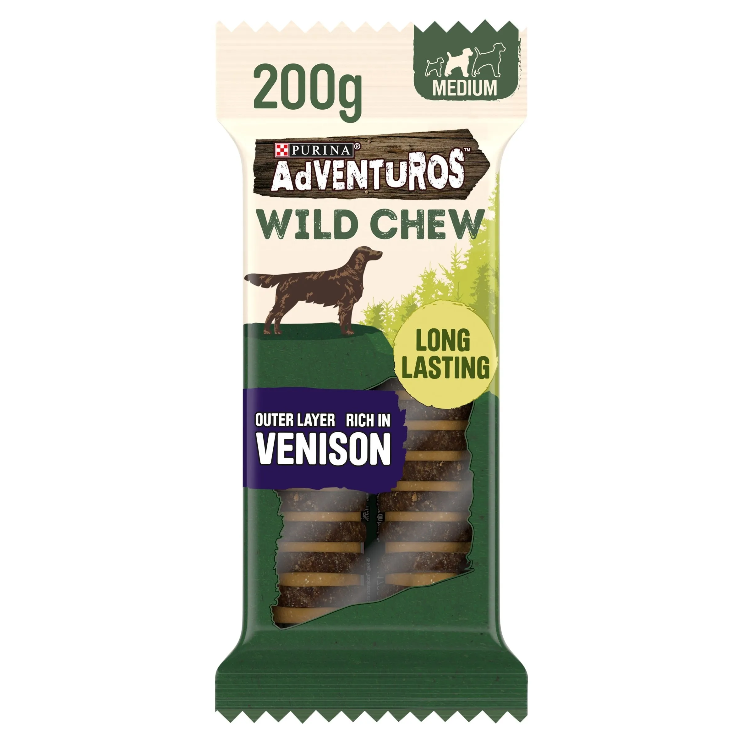 Adventuros Wild Chew Dog Treat with Venison