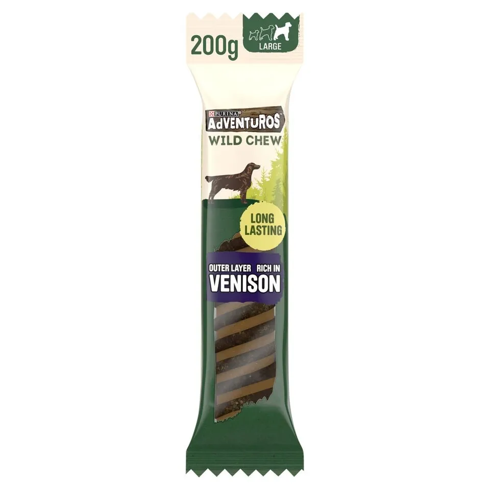 Adventuros Wild Chew Dog Treat with Venison