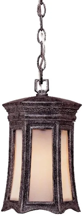 Alico Lighting 1256ST Acclaim Lighting Stone Finished Outdoor Pendant with Tiffany Art Glass Shades