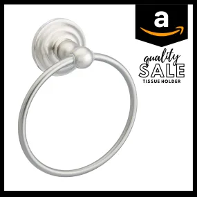 Amazon Basics AB-BR801-SN Traditional Towel Ring, 6.3-inch Diameter  Satin Nickel