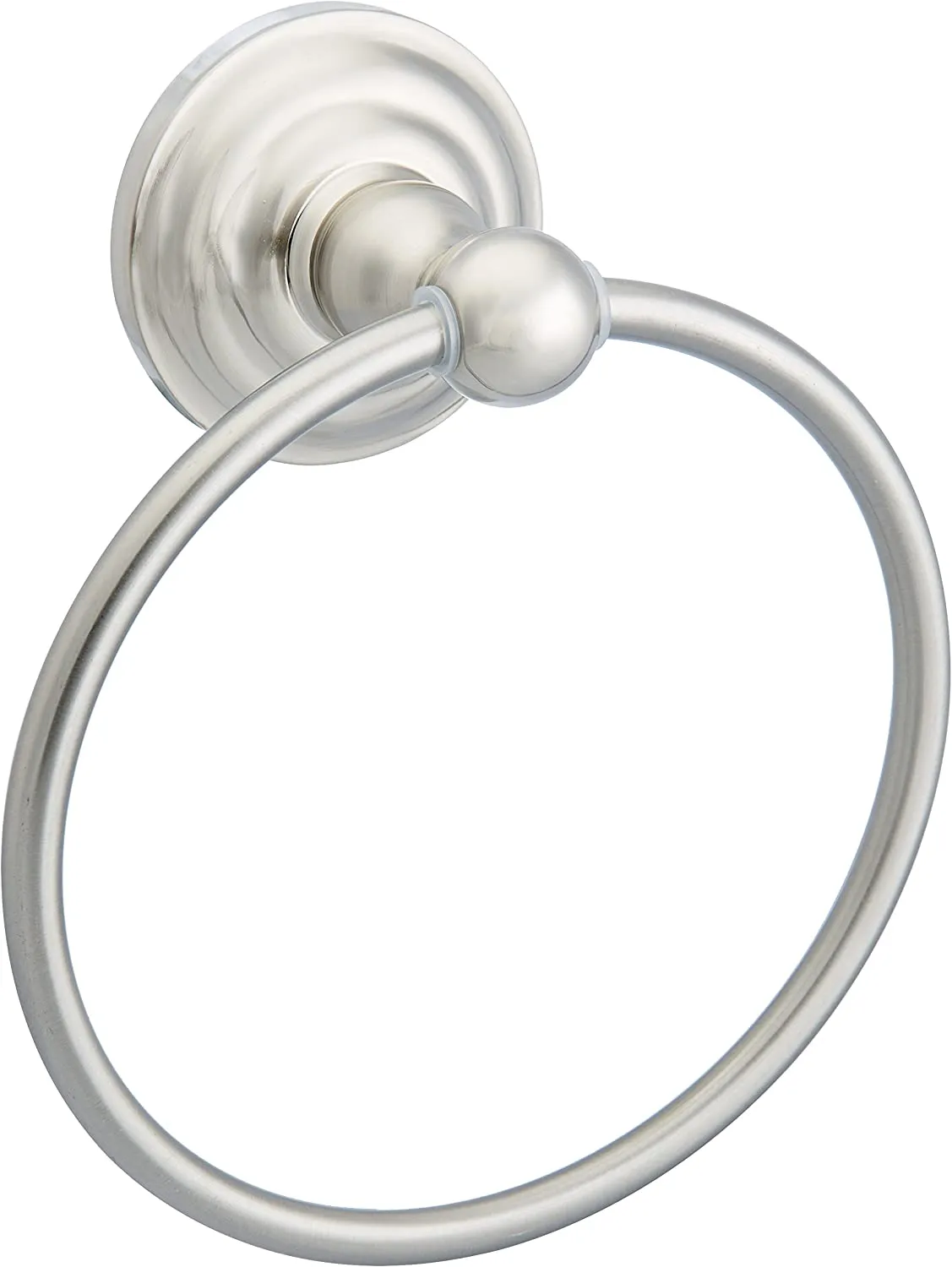 Amazon Basics AB-BR801-SN Traditional Towel Ring, 6.3-inch Diameter  Satin Nickel