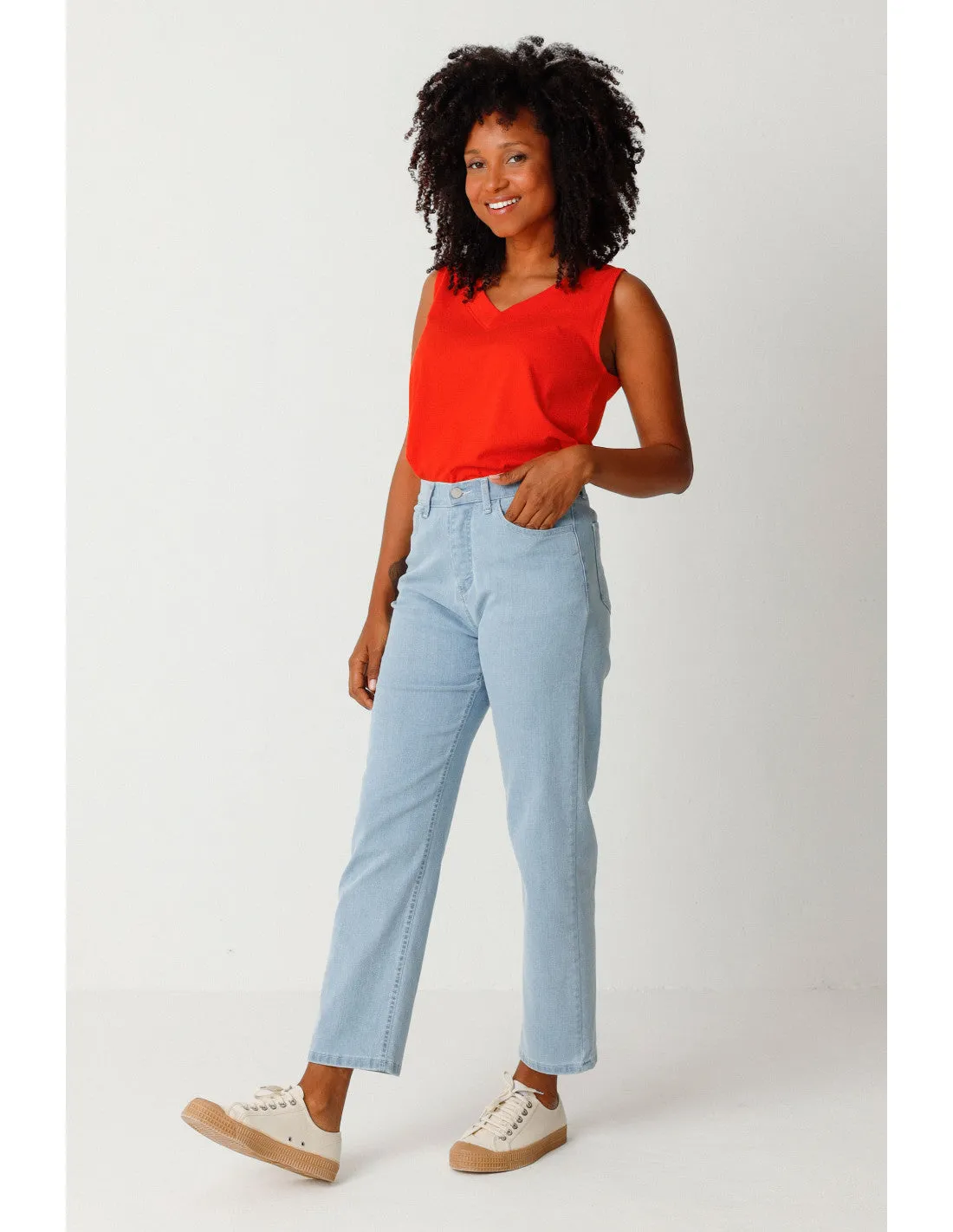 ANIA TROUSER light denim | SKFK