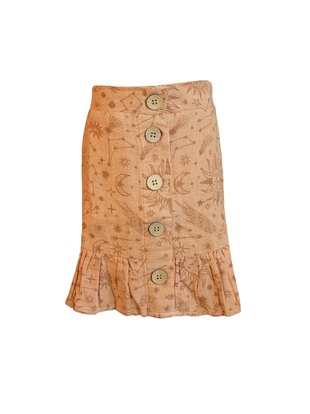 Avini Midi Skirt - Terracotta constellation