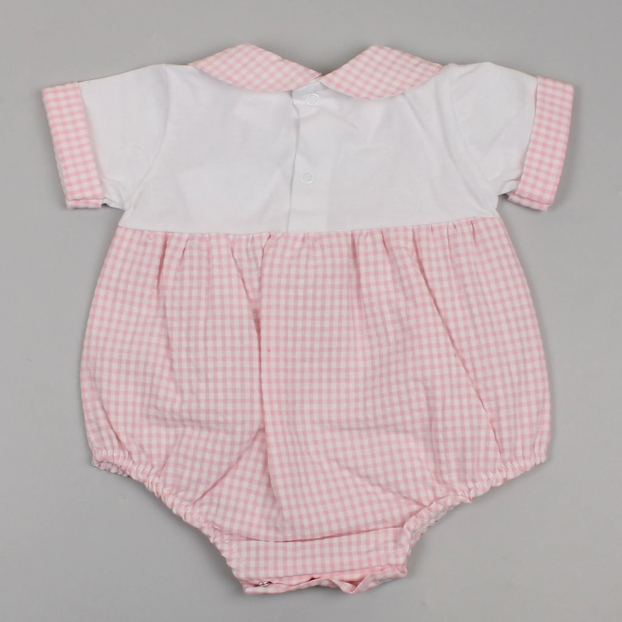 Baby Girls Romper - Girls Summer Outfit - Pex Gingham Bubble