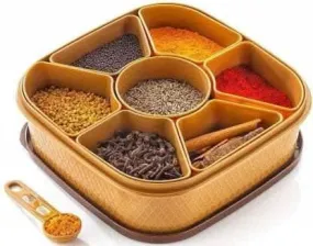 BB BACKBENCHERS 7 Plastic Multipurpose Spice Box