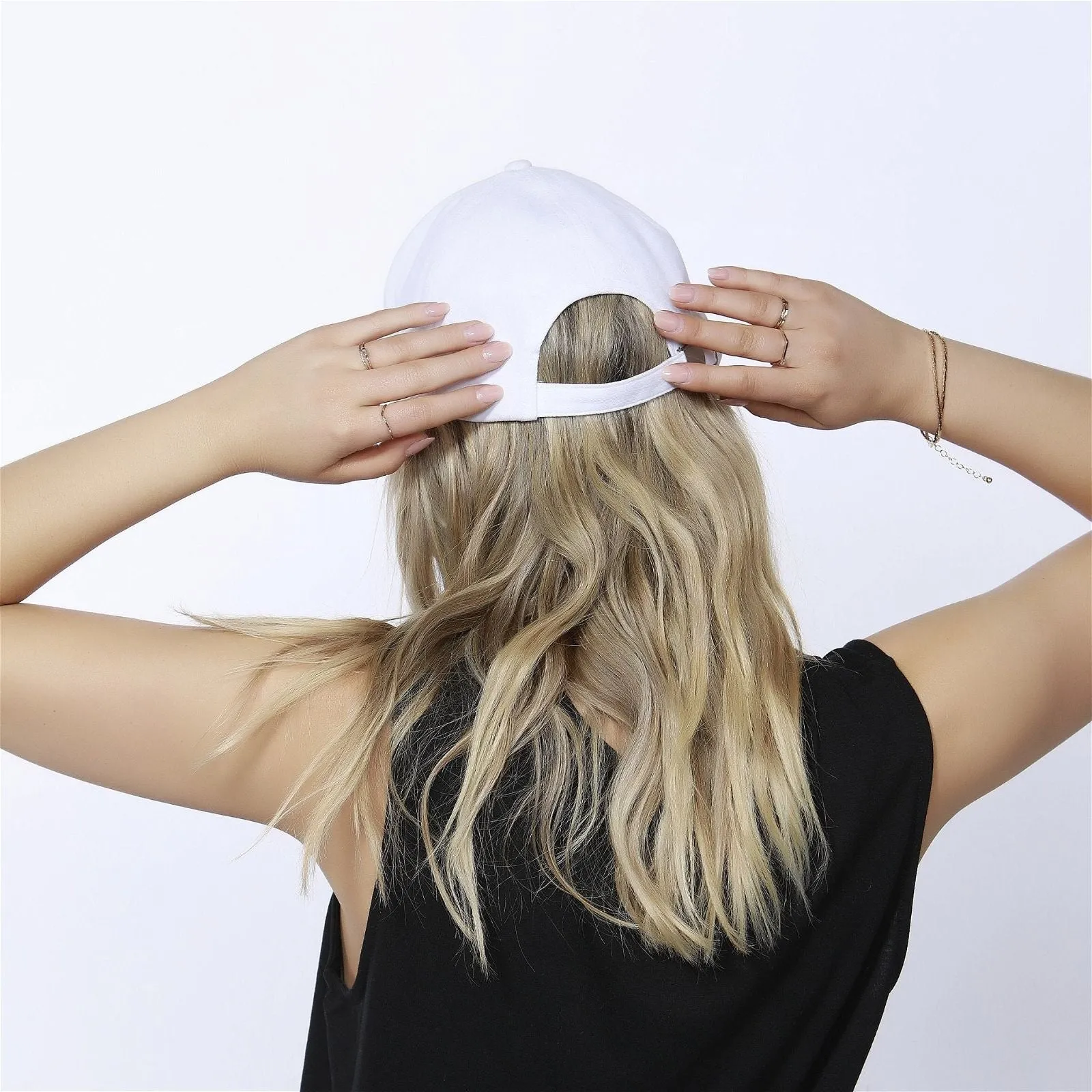 Betty Basics Seth Denim Cap in White