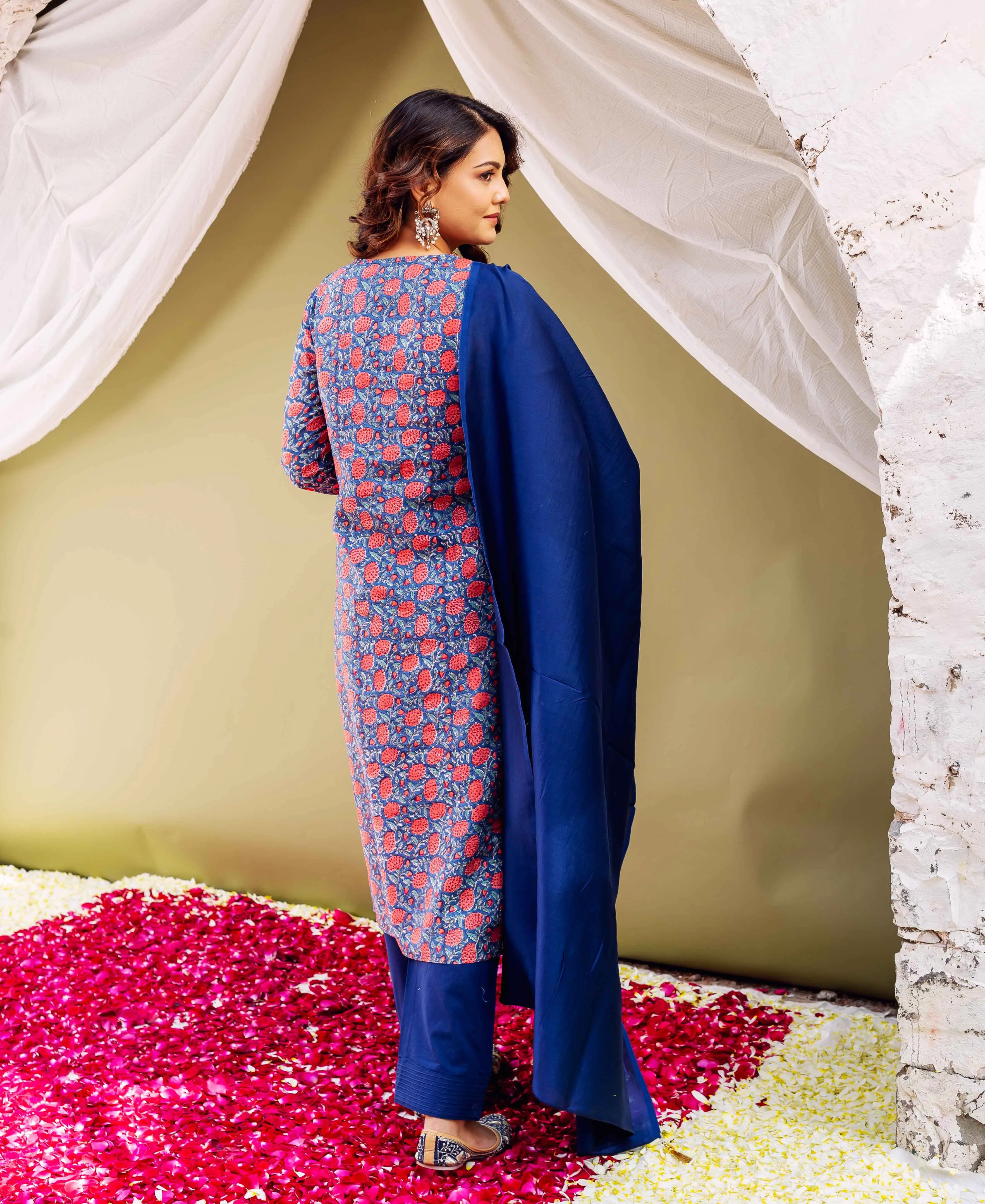 Blue Majesty Gota-Infused Kurta