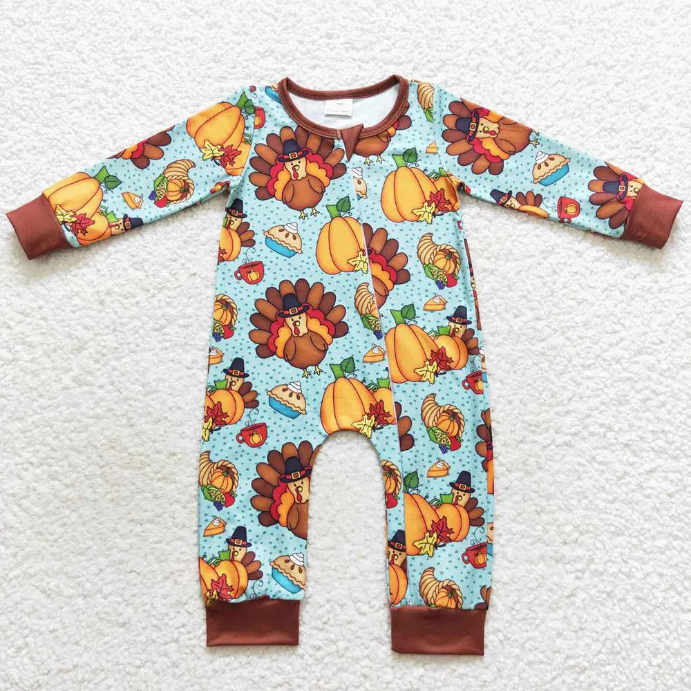 Boutique Infant Baby Rompers for Thanksgiving LR0581