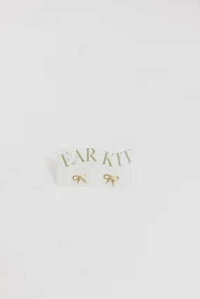 Bow Stud Earrings by Ear Kit in Bold