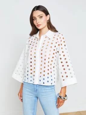 Breslin Eyelet Blouse