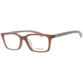 Calvin Klein Jeans Men's Eyeglasses - Crystal Chestnut Plastic Frame | CKJ945AF 253