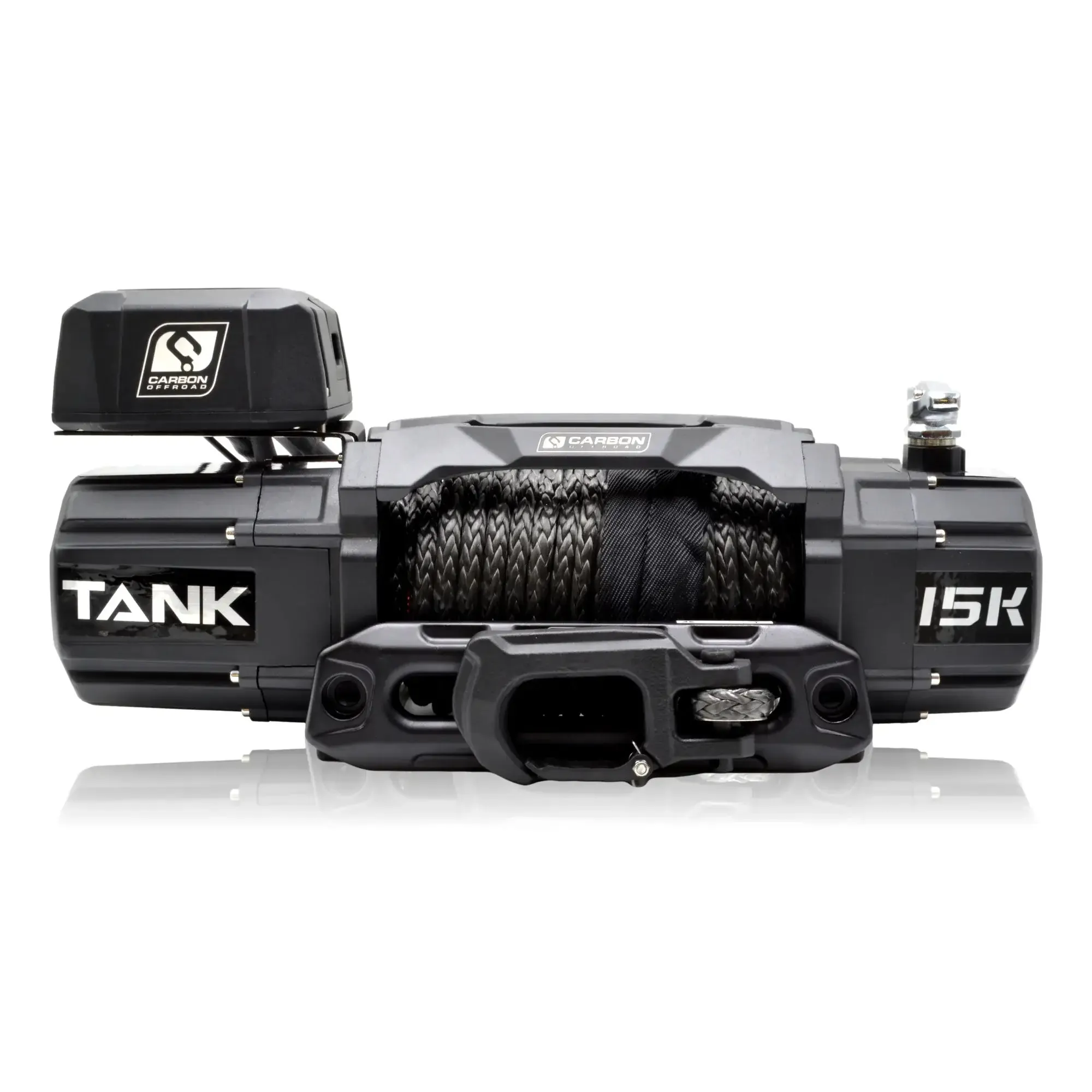 Carbon TANK - 15000lb Winch 12V - NO HOOK