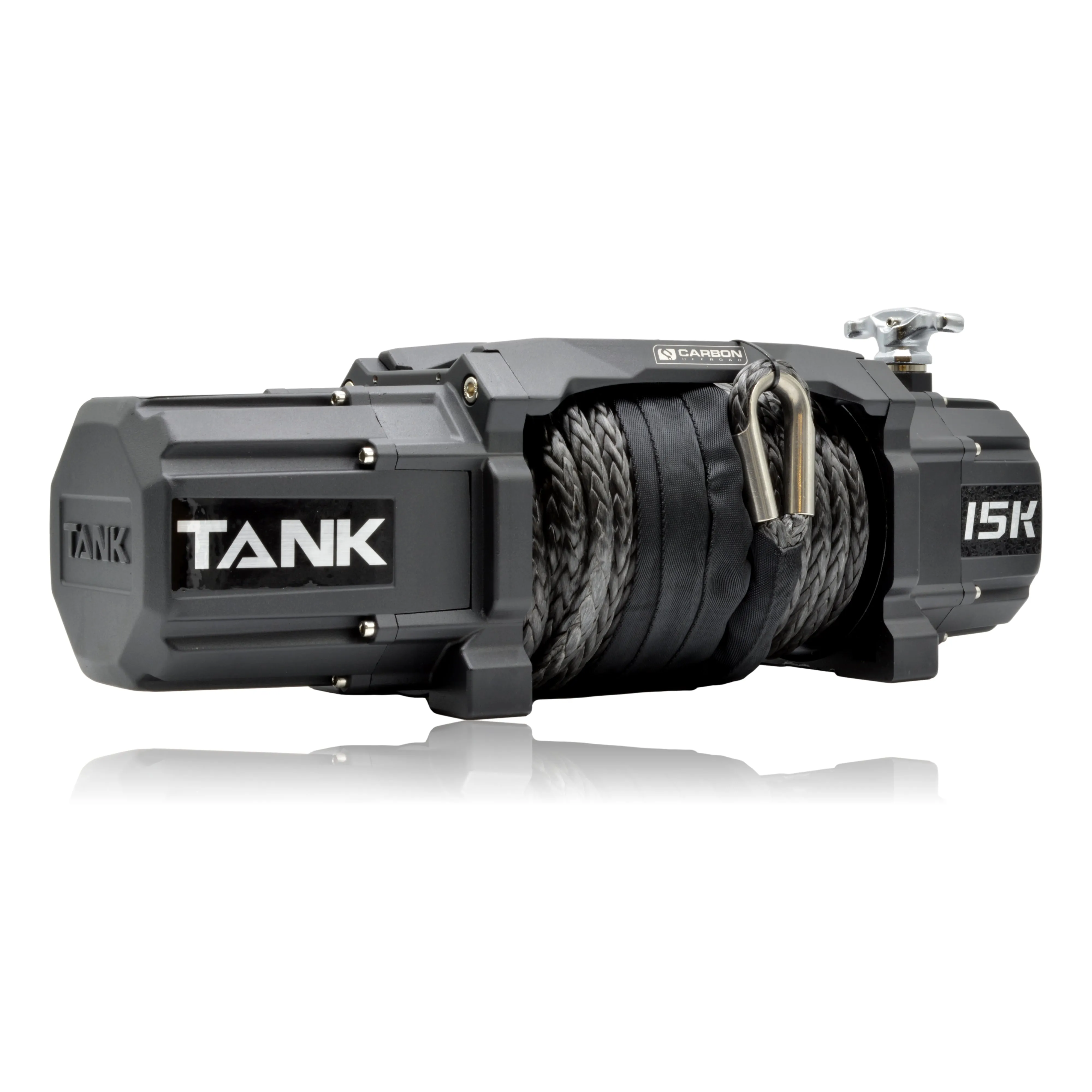 Carbon TANK - 15000lb Winch 12V - NO HOOK