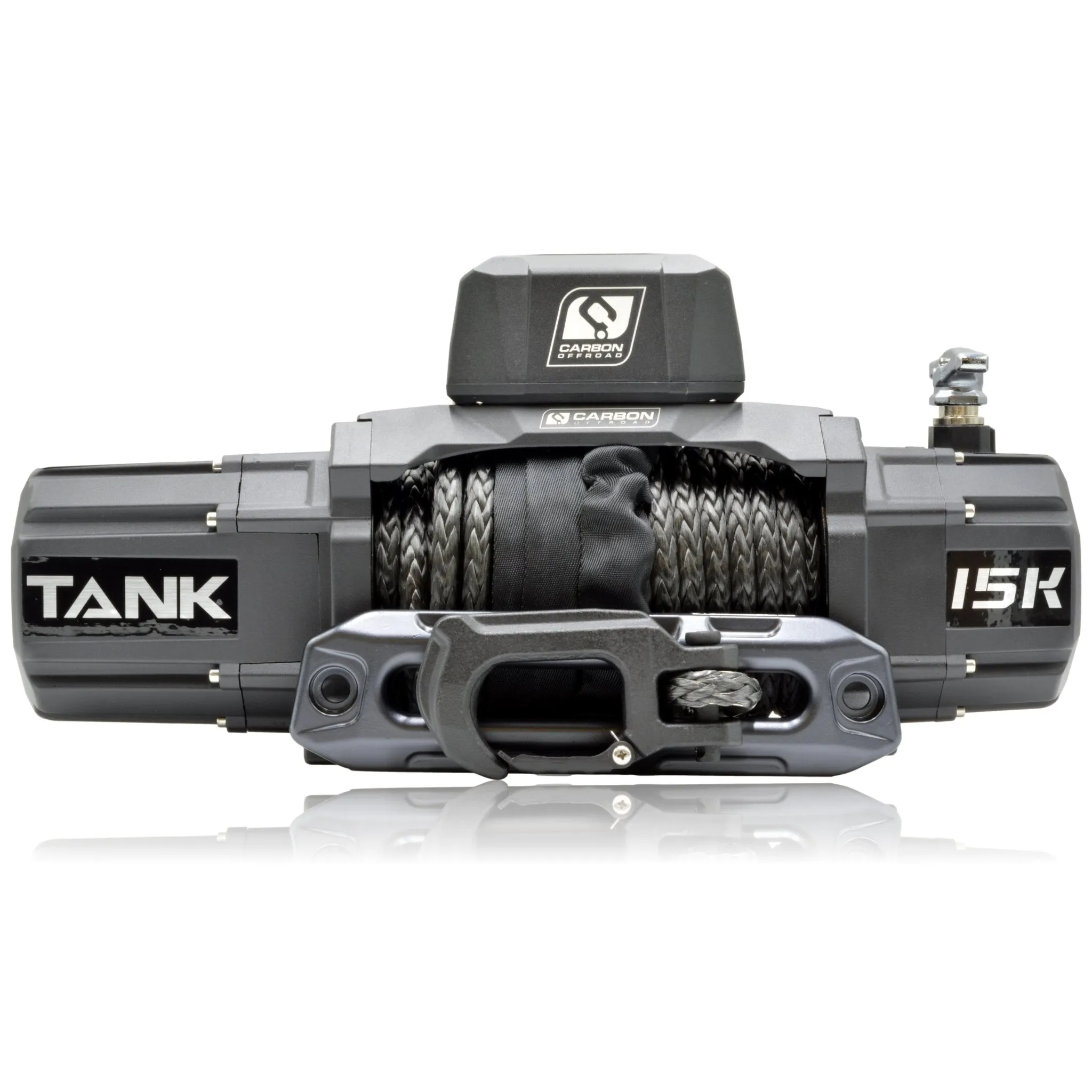 Carbon TANK - 15000lb Winch 12V - NO HOOK