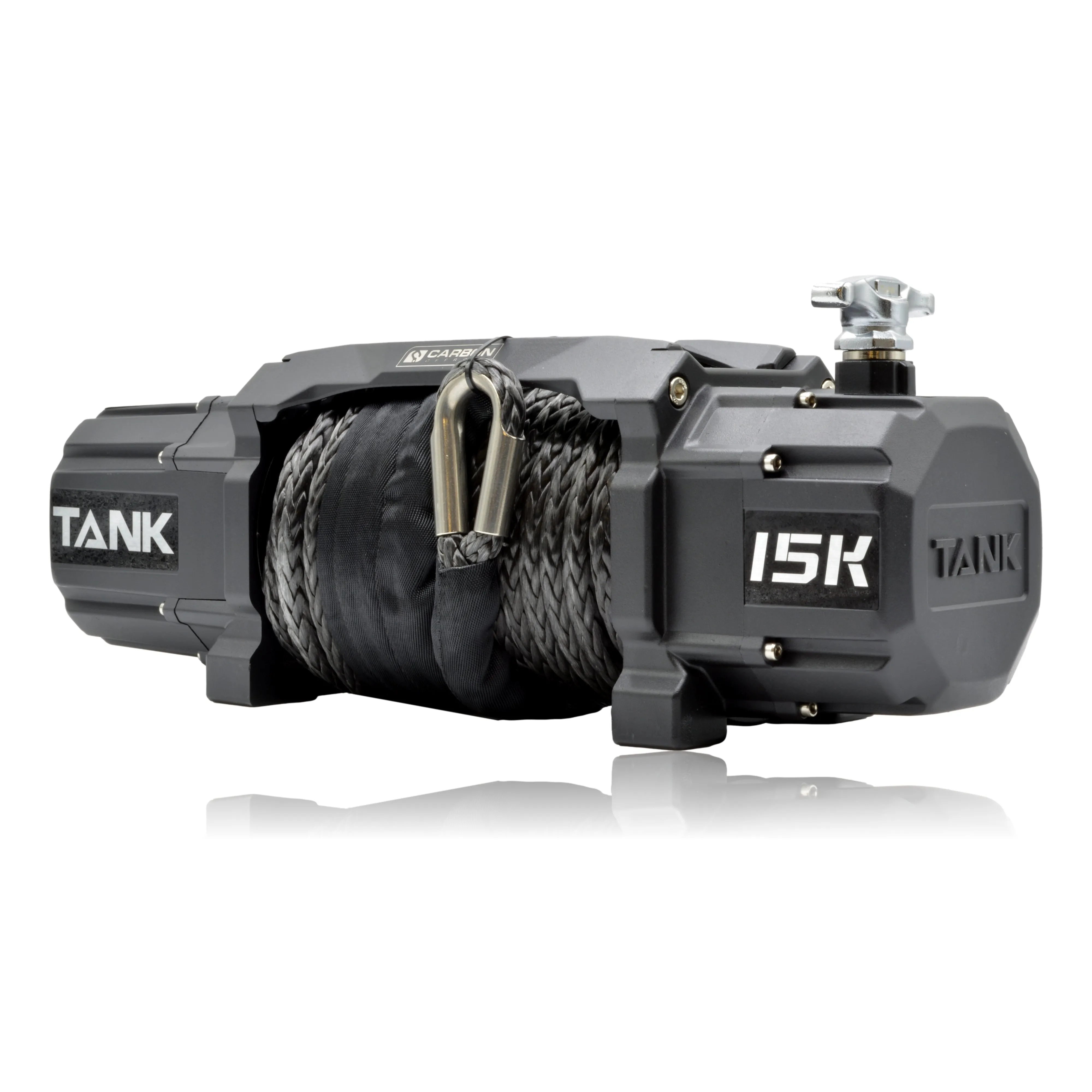 Carbon TANK - 15000lb Winch 12V - NO HOOK