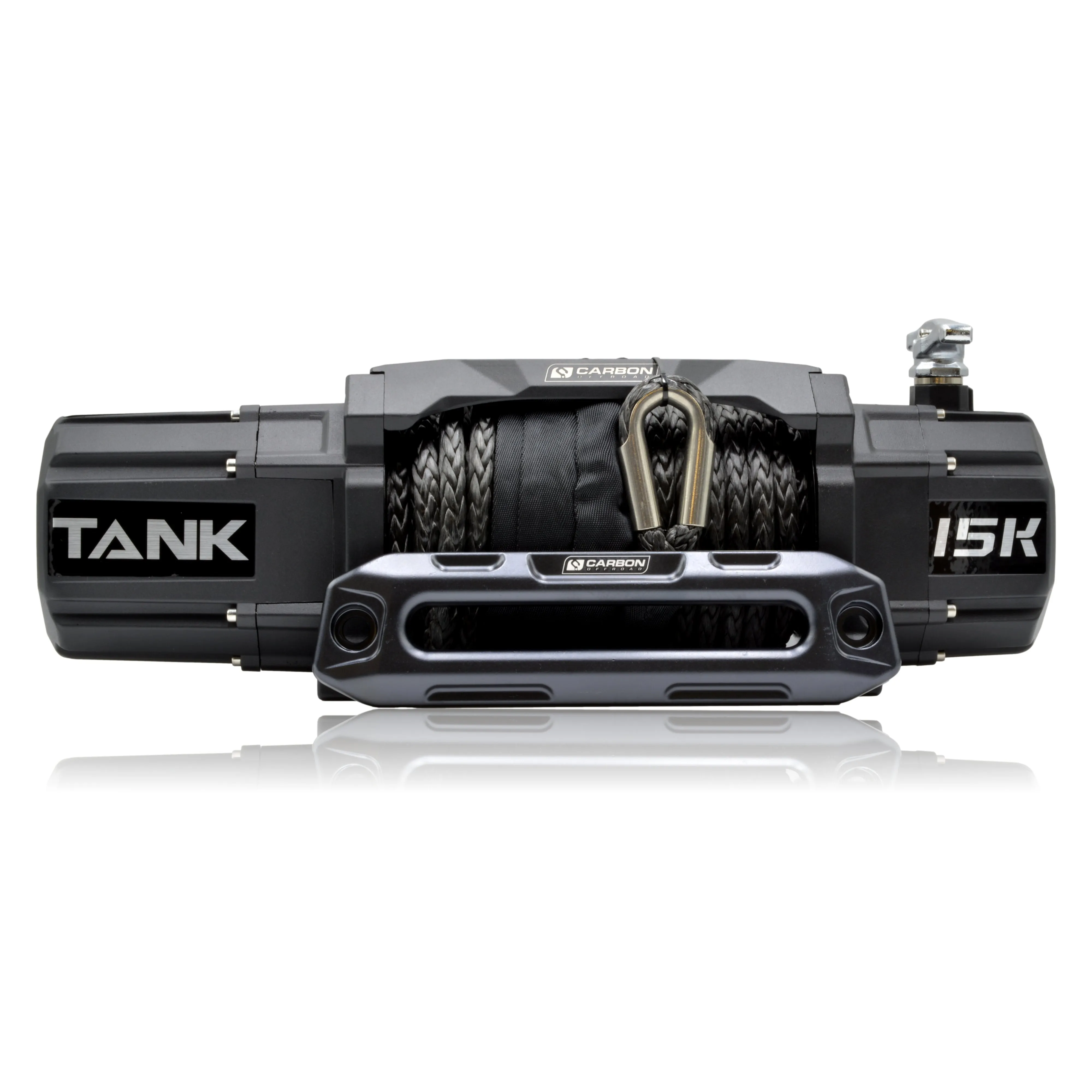 Carbon TANK - 15000lb Winch 12V - NO HOOK