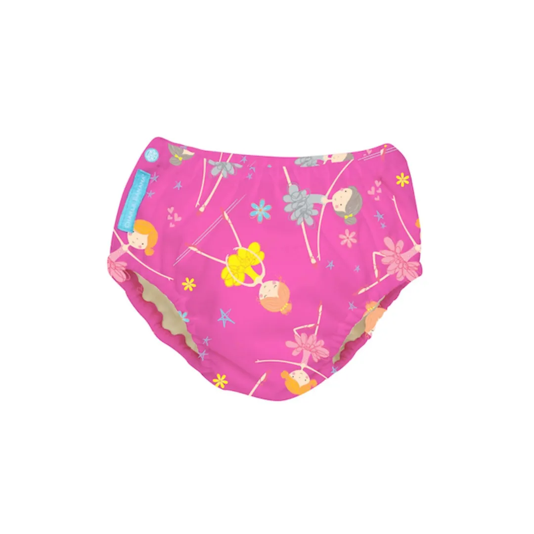 Charlie Banana Swim Diaper & Training Pants - Diva Ballerina Pink (L)