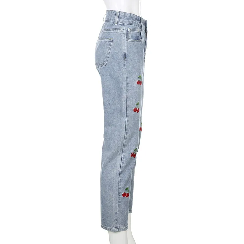 Cherry Denim Jeans