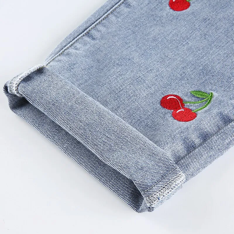 Cherry Denim Jeans