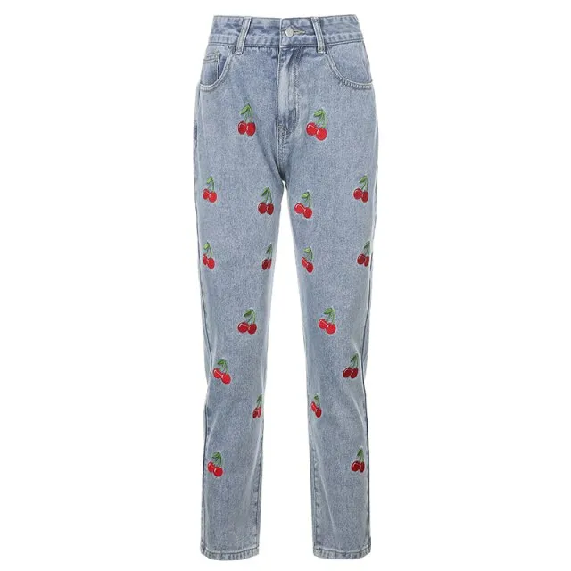 Cherry Denim Jeans