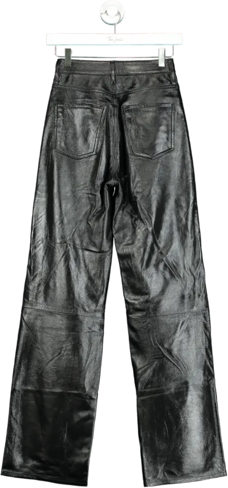 Citizens of Humanity Black Leather Trousers Size 23