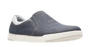 Clarks Step Isle Slip Mens Canvas Slip On Casual Shoe