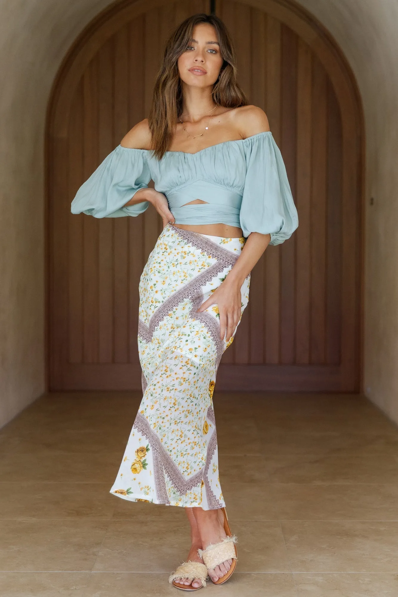 Coconut Grove Midi Skirt