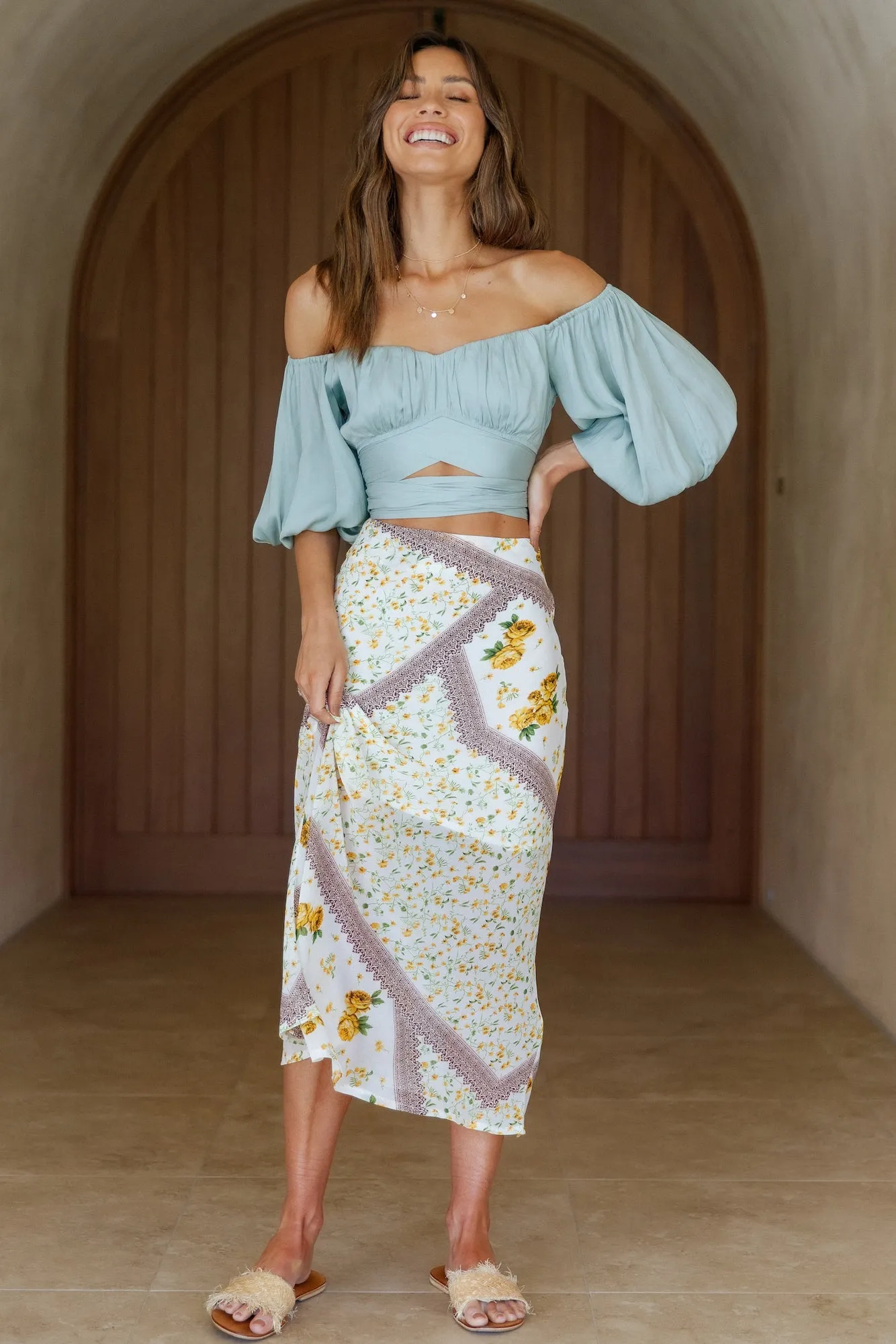 Coconut Grove Midi Skirt