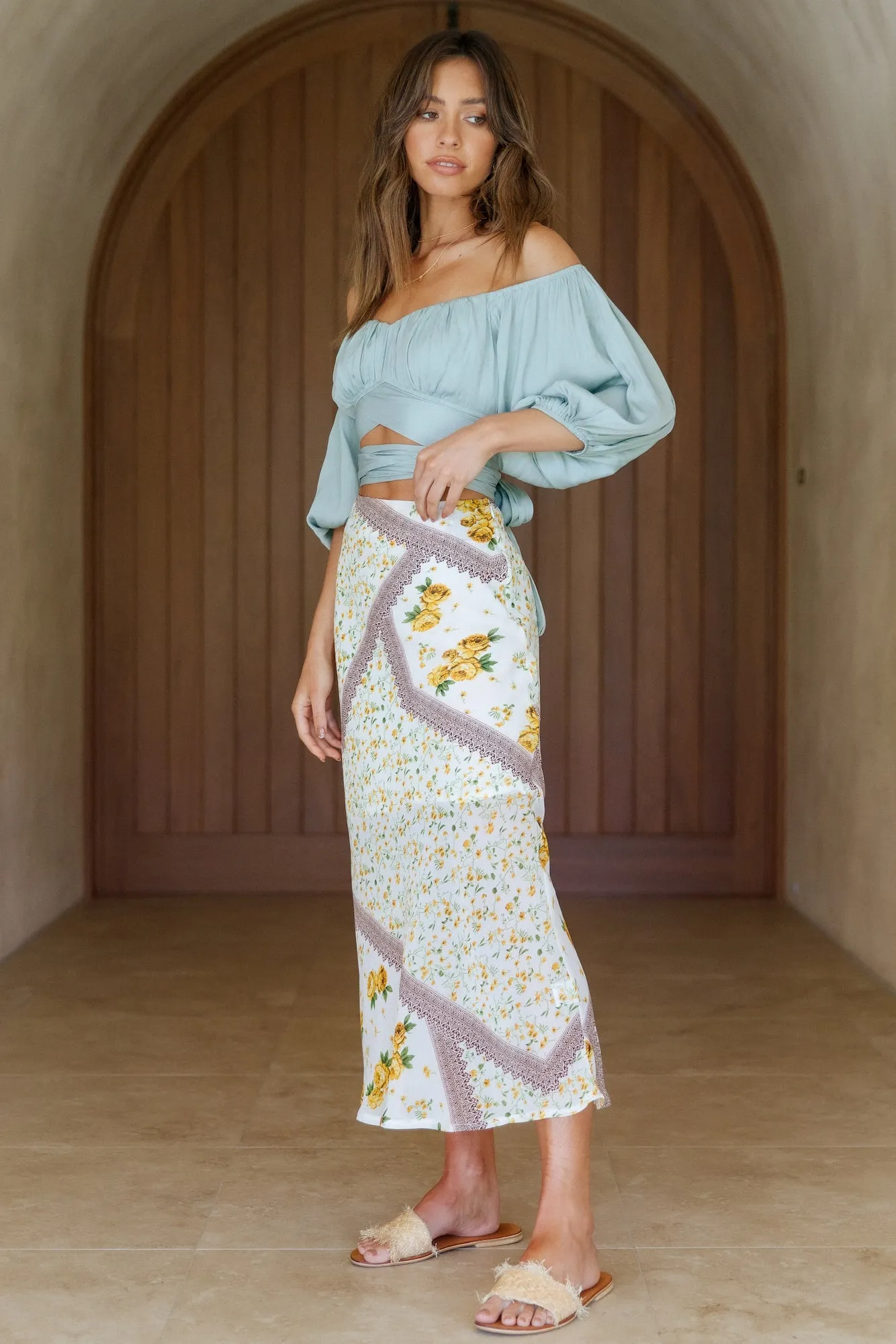 Coconut Grove Midi Skirt