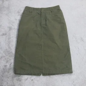 Columbia Sportswear Womens Straight & Pencil Skirt Slit Hem River Resort Green 6