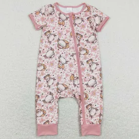 Cow Print Infant Baby Girls Rompers SR0924