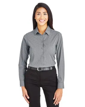 Crownlux Performance ladies Tonal Mini Check Woven Shirt