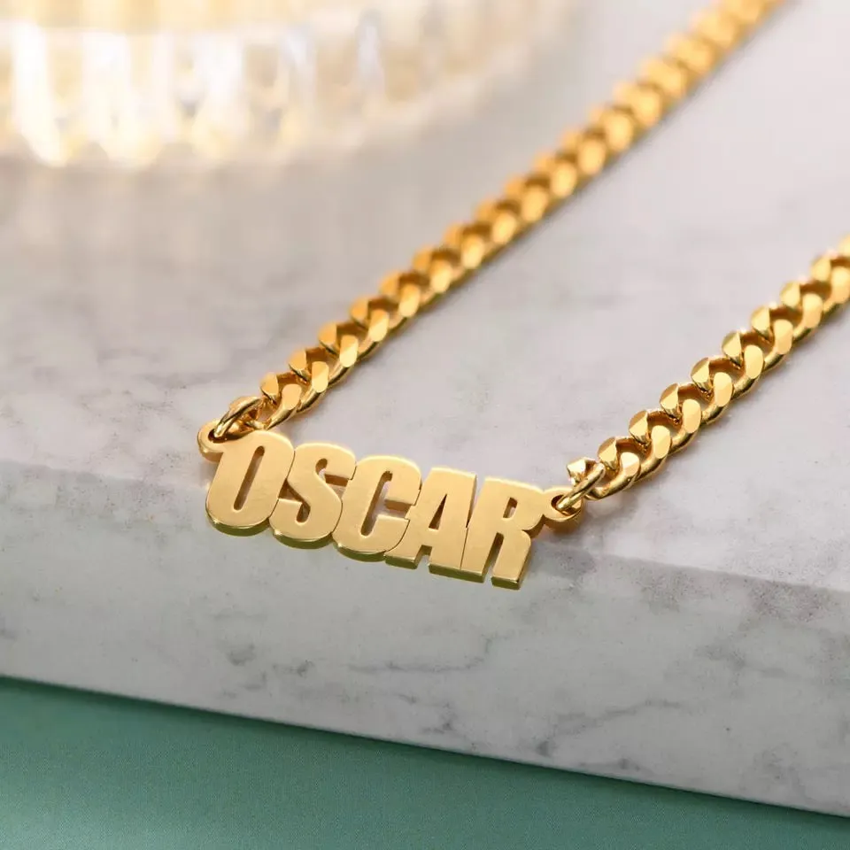 Custom Bold Name Necklace