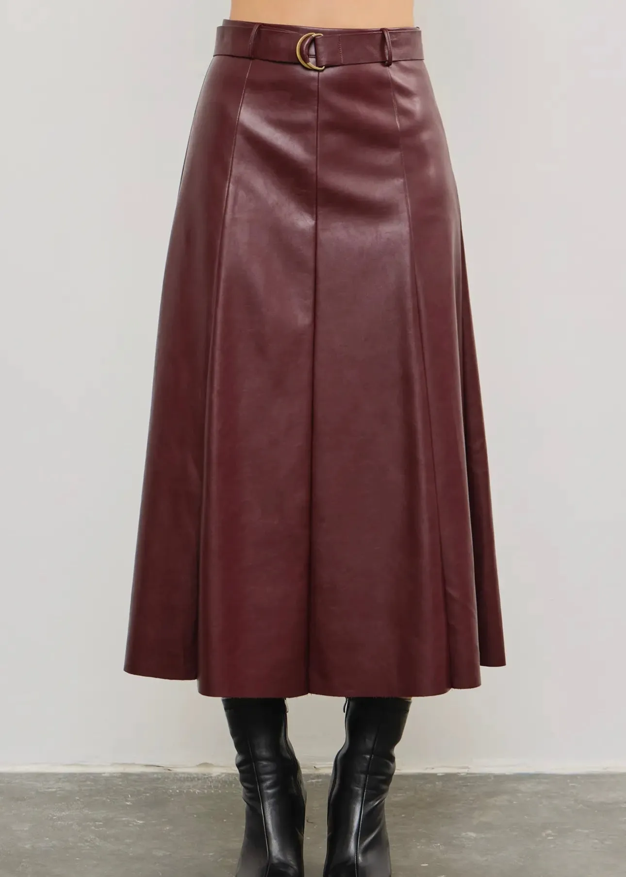 Dahlia Nights Leather Skirt