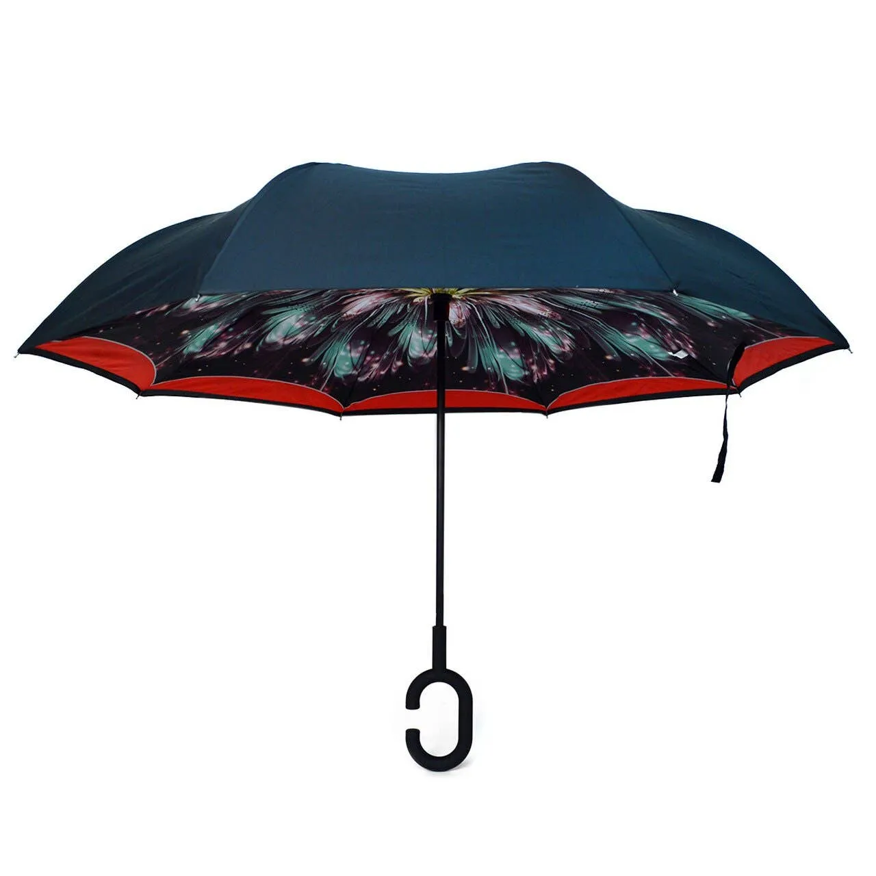 Galaxy Flower Double Layer Inverted Umbrella