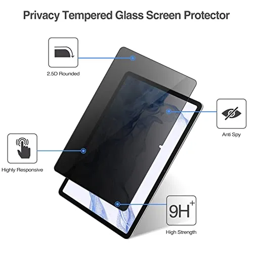 Galaxy Tab S7/ S8 11" Privacy Tempered Glass Screen Protector | ProCase