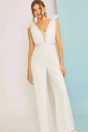 Going to the Chapel White Jumpsuit