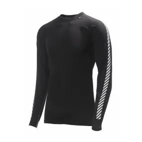 Helly Hansen Men&#x27;s HH Lifa Stripe Long-Sleeve Crew Base Layer Black | Buy Helly Hansen Men&#x27;s HH Lifa Stripe Long-Sleeve Crew Base Layer Black here | Outnorth