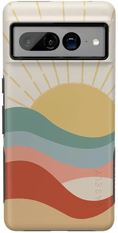 Here Comes the Sun | Colorblock Sunset Google Pixel Case