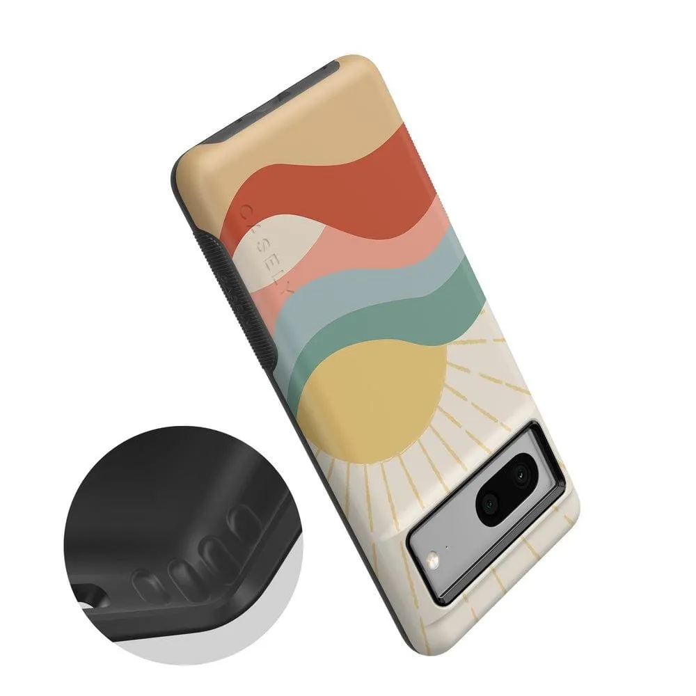 Here Comes the Sun | Colorblock Sunset Google Pixel Case