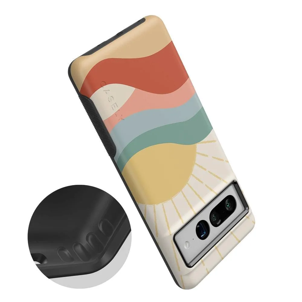 Here Comes the Sun | Colorblock Sunset Google Pixel Case