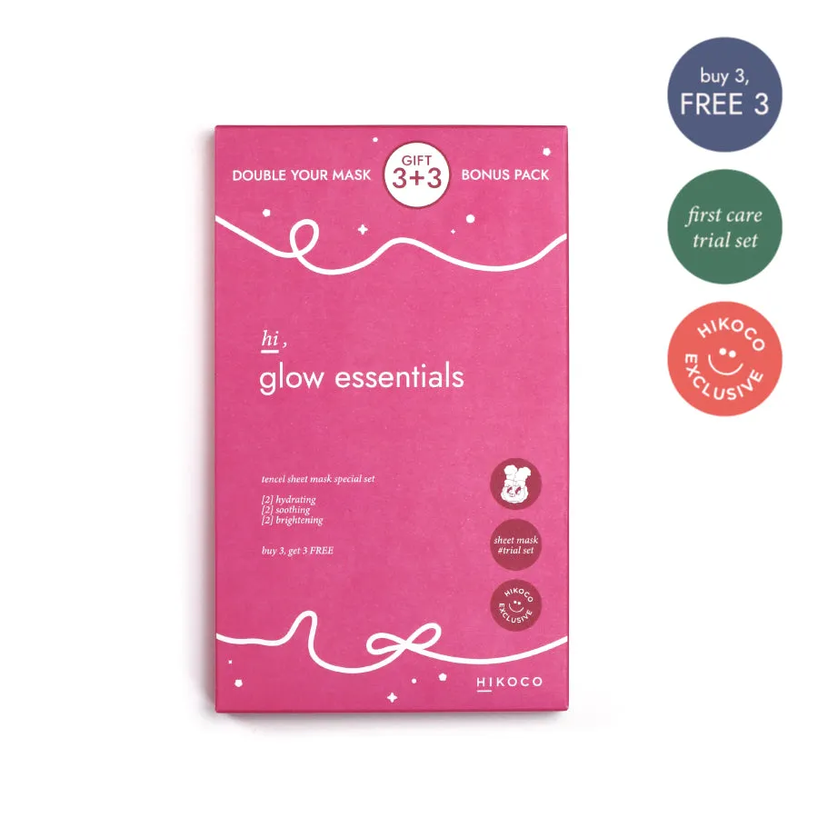 Hi, Glow Essentials Sheet Mask Set [Buy 3, Get 3 FREE]