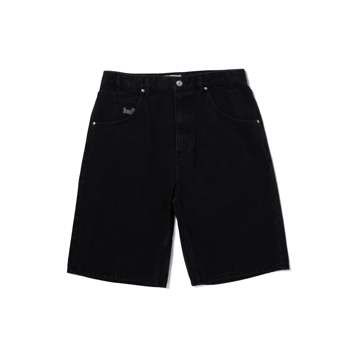 HUF CROMER SHORT WASHED BLACK