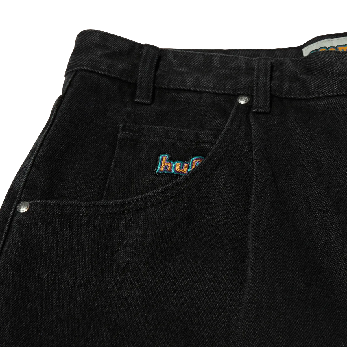 HUF CROMER SHORT WASHED BLACK